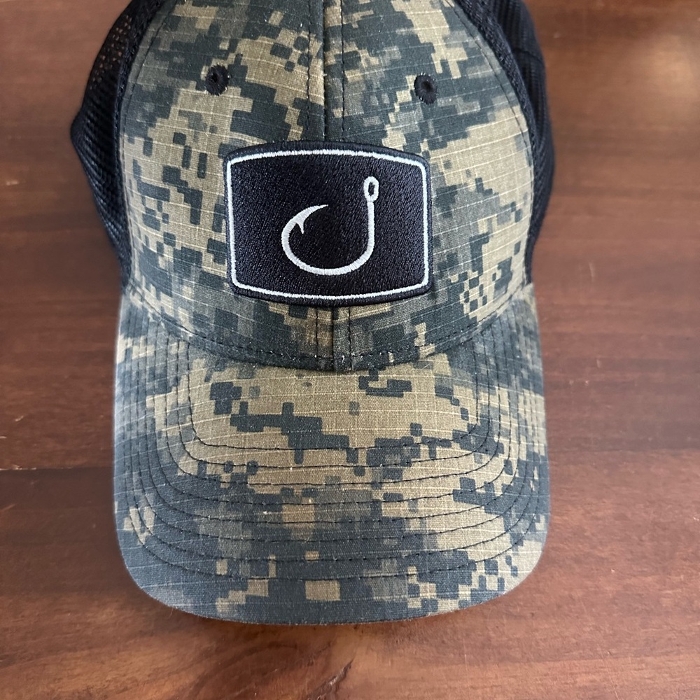 Green and Black Digital Camo Hat